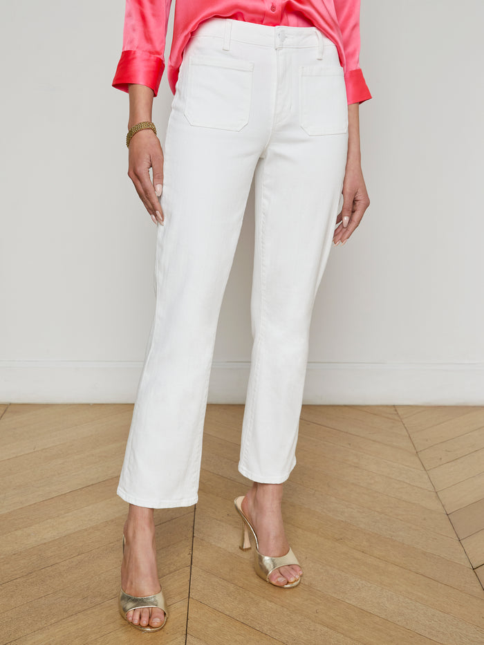 l'agence Jean à poches plaquées Nolan Blanc