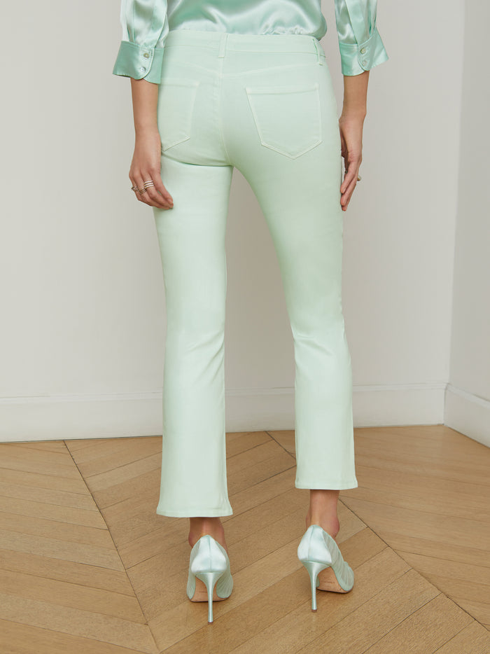 L'agence Jean Bootcut Enduit Tati Pale Jade Coated