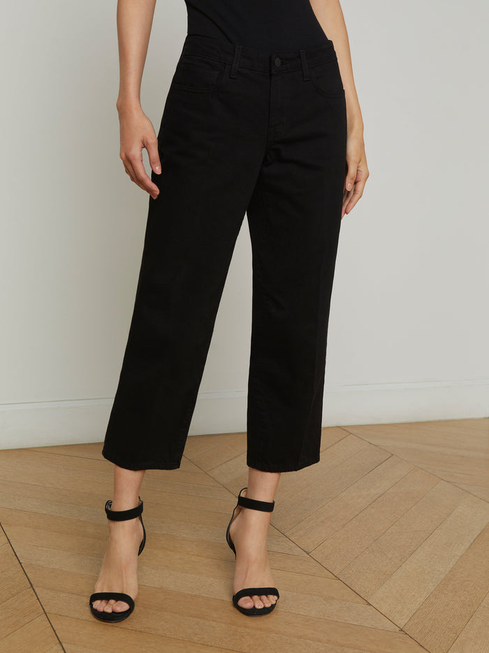 l'agence Jean droit taille basse Blaine Noir