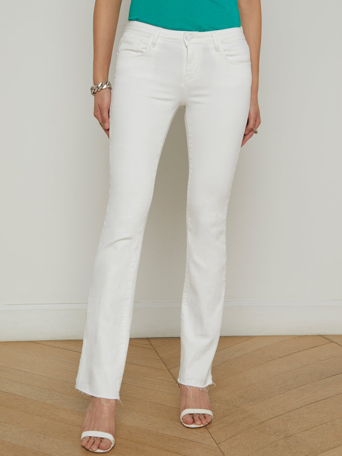 l'agence Jean droit taille basse Sneeki Blanc