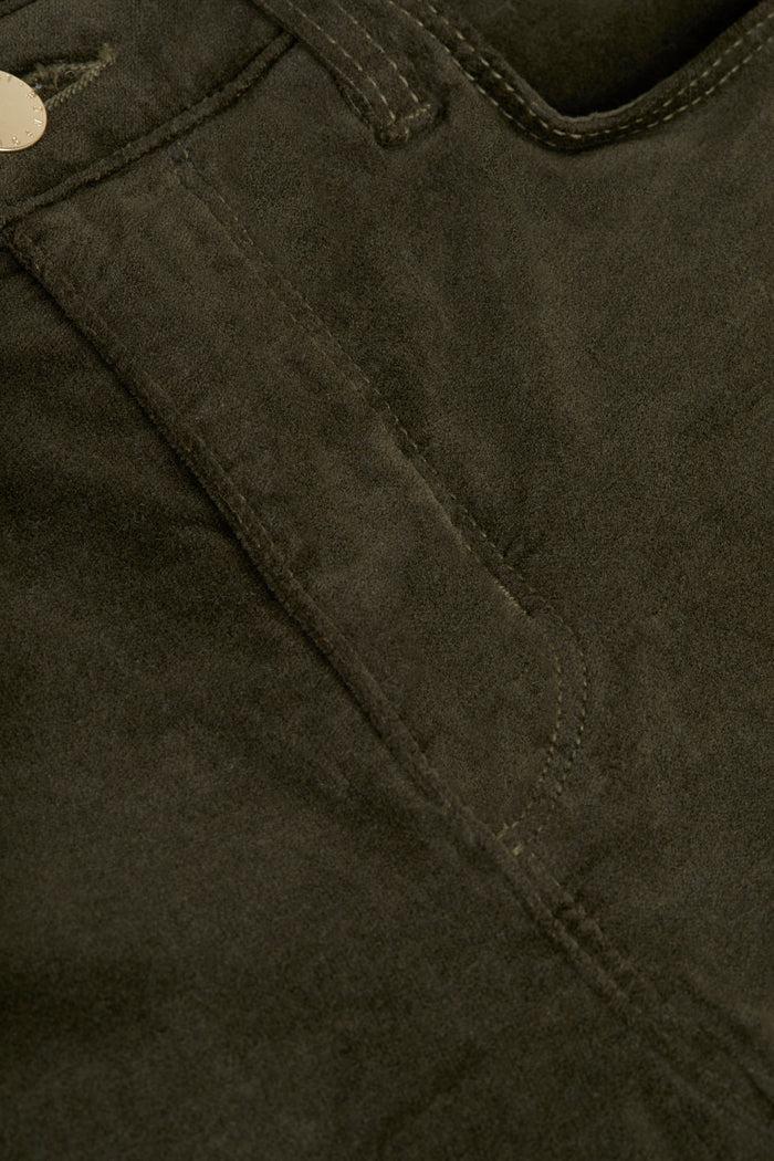 l'agence Jean en velours Stevie Pine