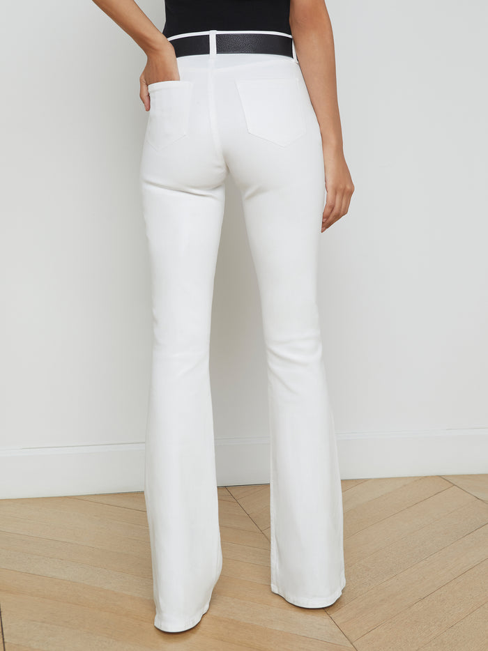 L'agence Jean évasé Enduit Marty Blanc Coated