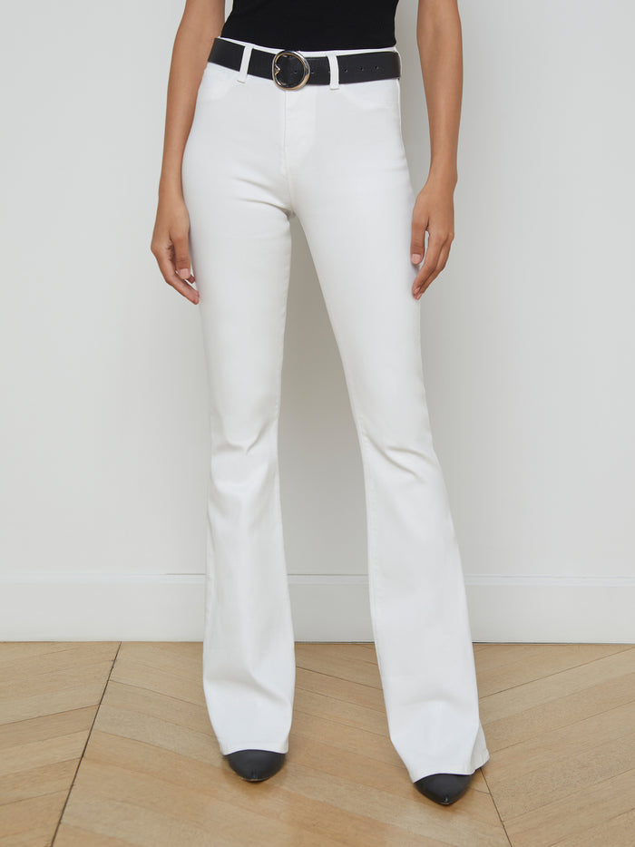 l'agence Jean évasé enduit Marty Blanc Coated