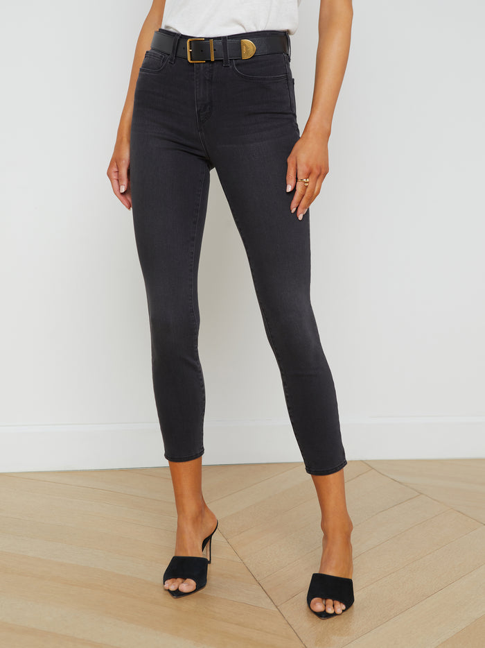 l'agence Jean skinny 7/8 Margot Graphite foncé