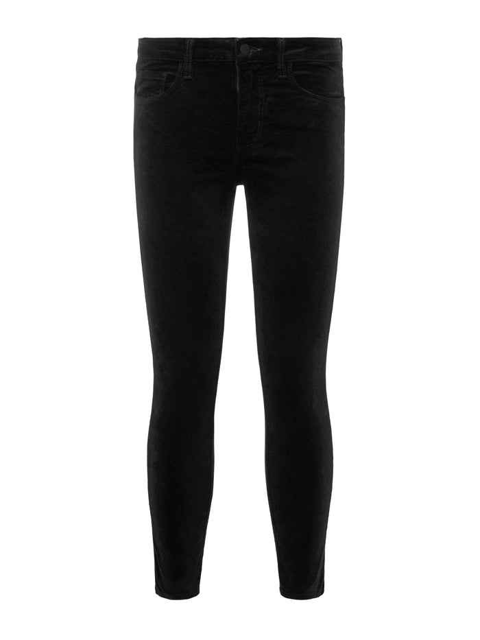L'agence Jean Skinny En Velours 7/8 Margot Noir