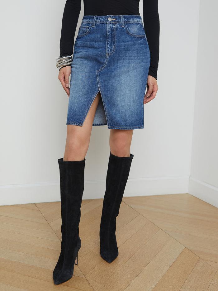 l'agence Jupe en jean Tylee Brentwood