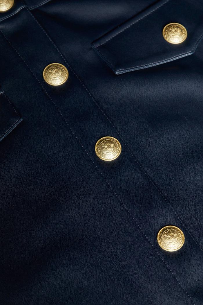 l'agence Jupe en similicuir Milann Midnight