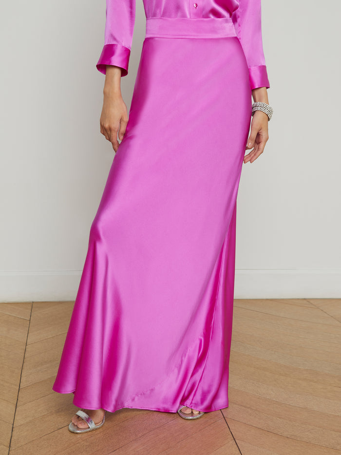 l'agence Jupe en soie Ryker Bright Purple