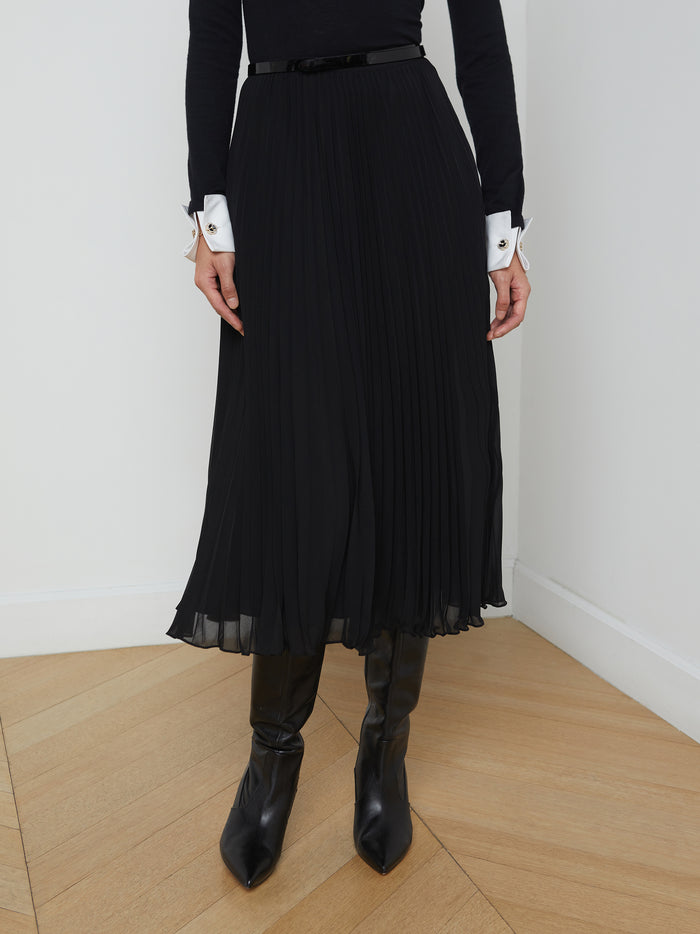 L'agence Jupe Plissée Fernanda Black