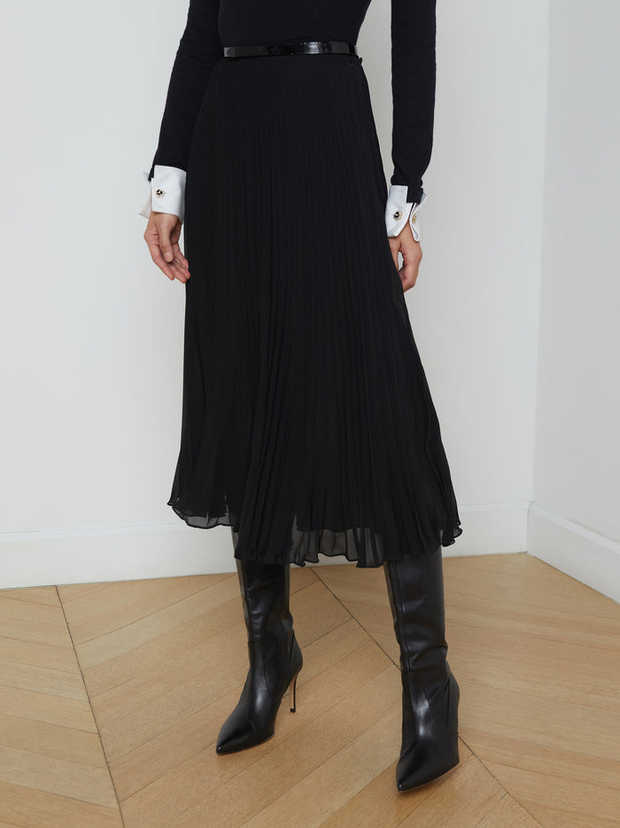 L'agence Jupe Plissée Fernanda Black