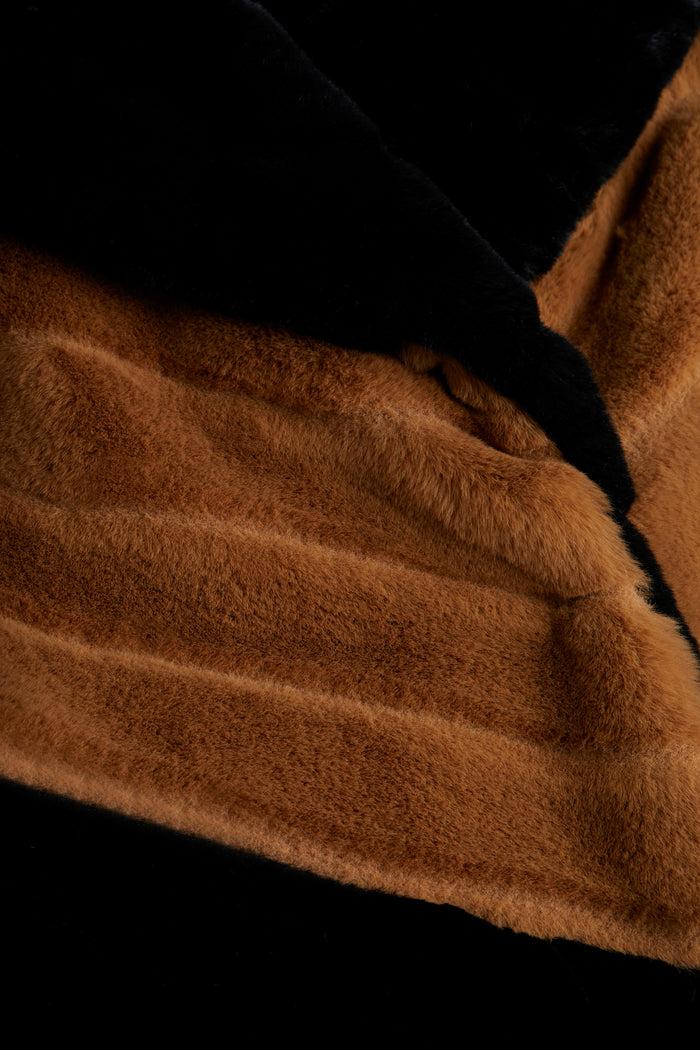 L'agence Manteau Zoya Black/Biscotti