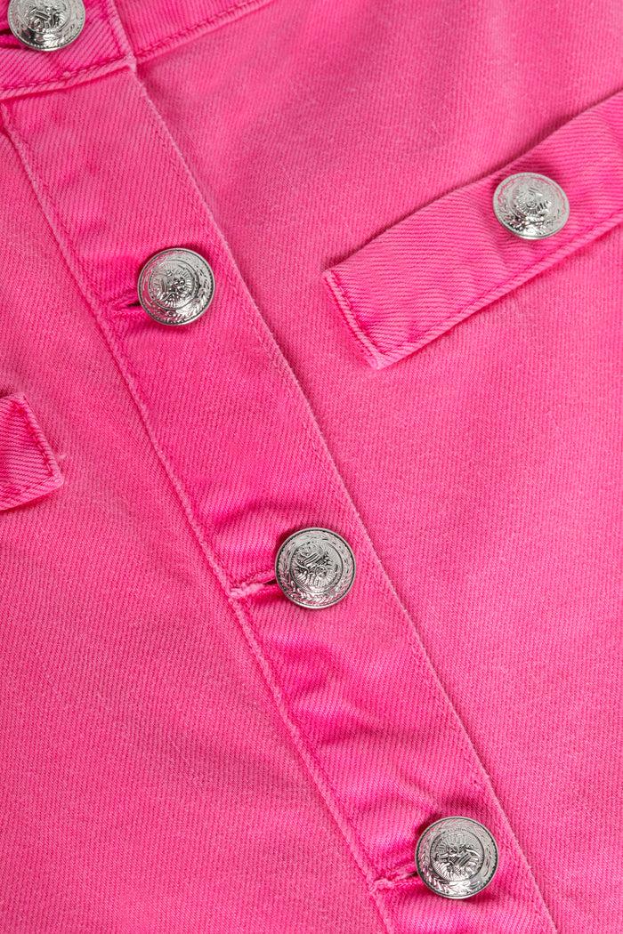 l'agence Minijupe en jean Kris Pink Glo