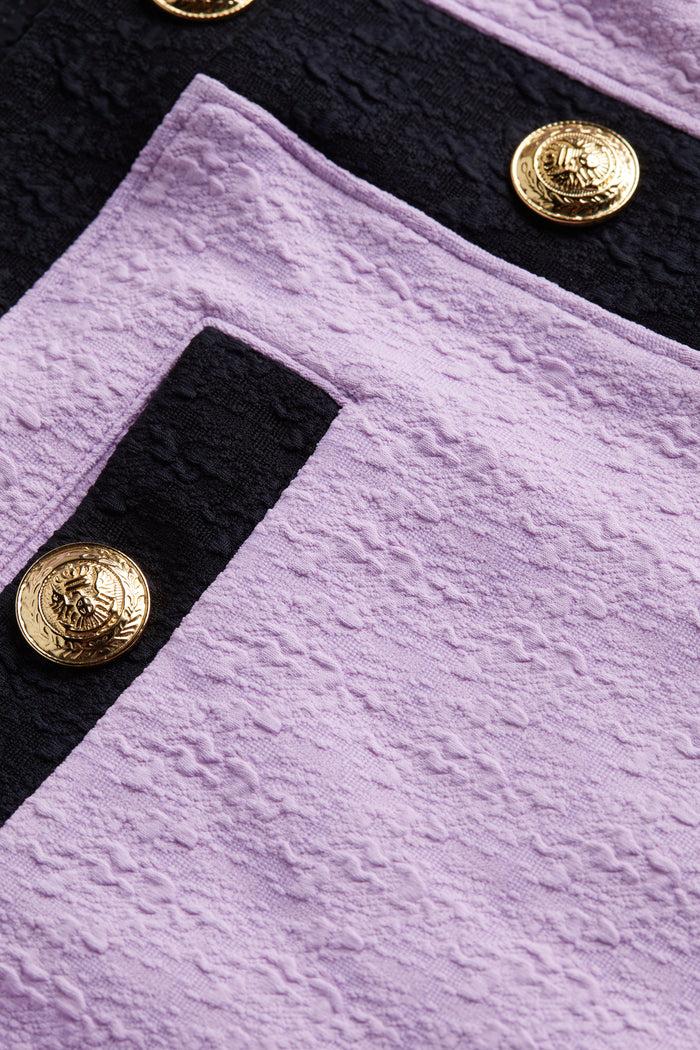 L'agence Minijupe Paréo Coco Light Violet/Black