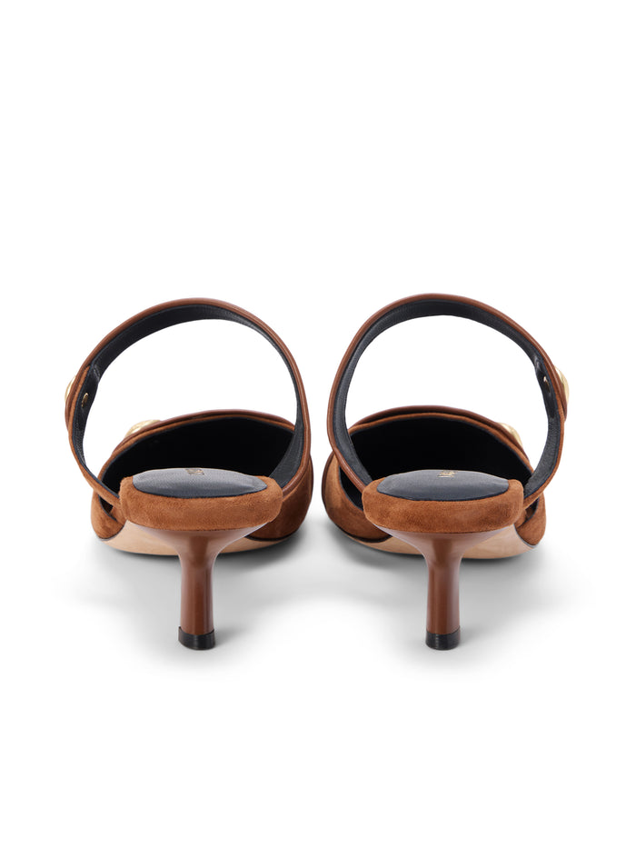 L'agence Mule En Daim Gilliane Buckskin Suede