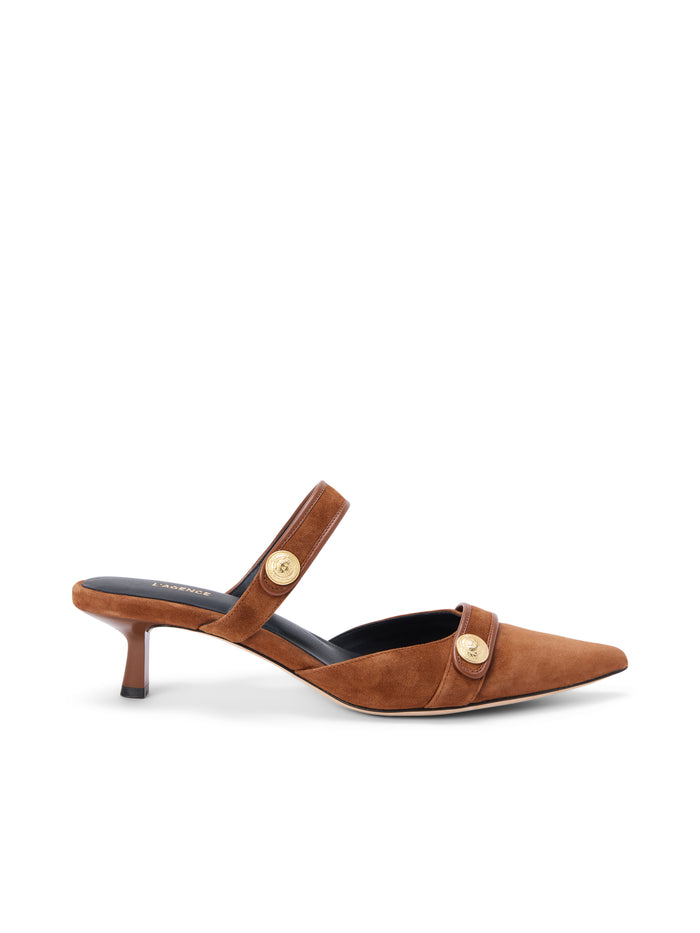 L'agence Mule En Daim Gilliane Buckskin Suede