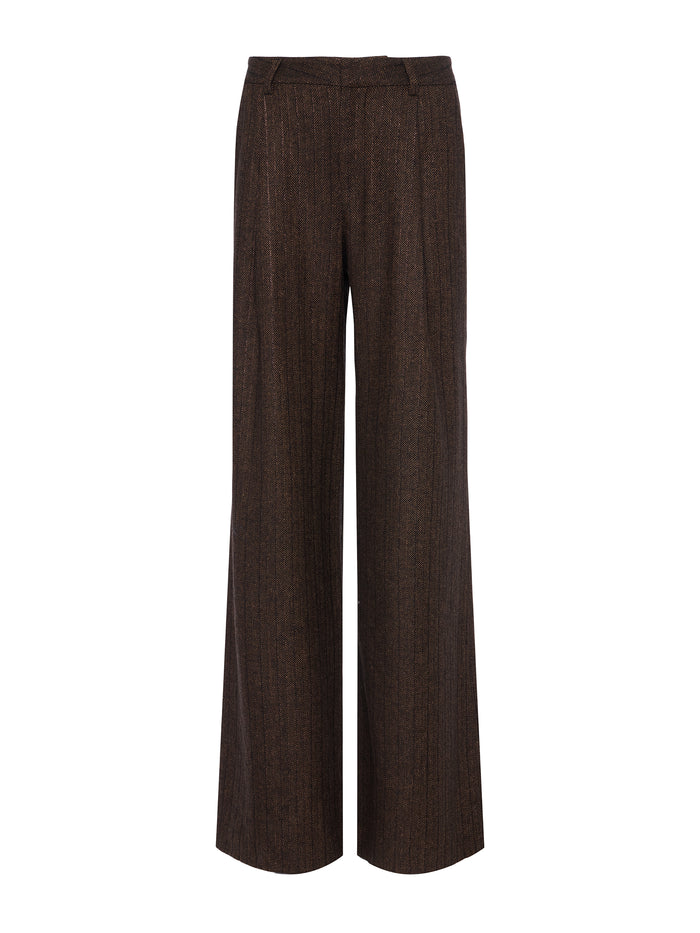 L'agence Pantalon Allanah Brown/Bronze Multi