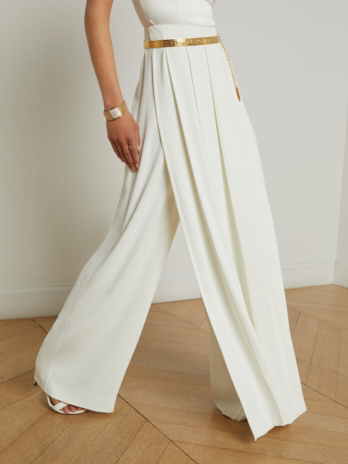 L'agence Pantalon Effet Jupe Aki Ivory