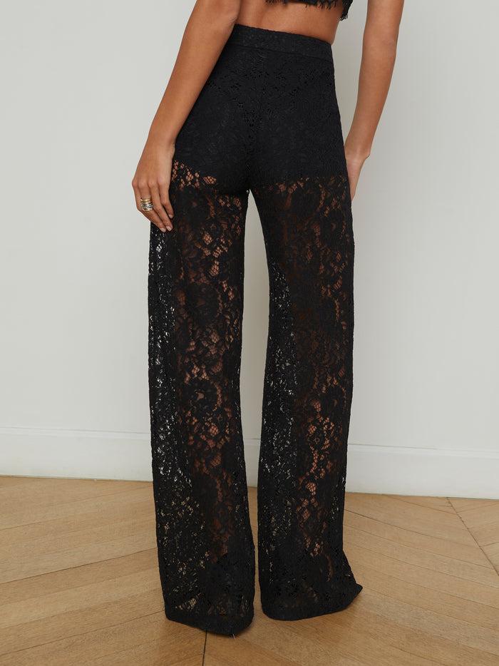 L'agence Pantalon En Dentelle Livvy Black