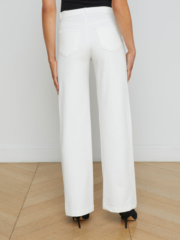 L'agence Pantalon Large Clayton Ivory