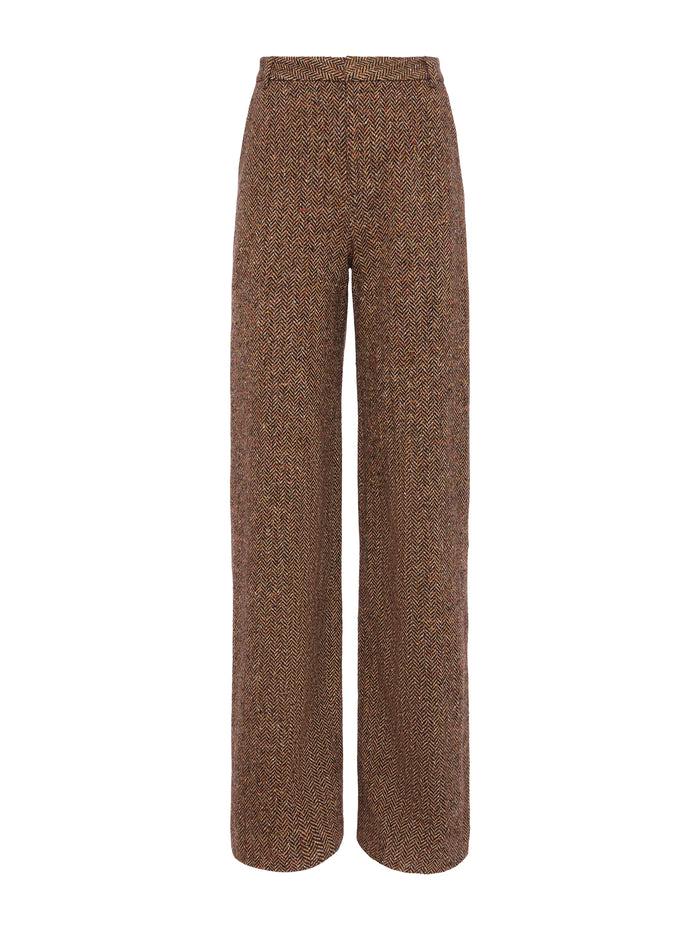 L'agence Pantalon Livvy Brown Herringbone