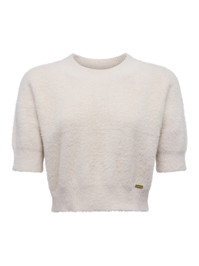 L'agence Pull Court Guinevere Vintage White