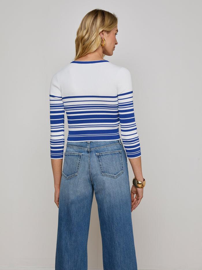 L'agence Pull Court Yukio White/Navy