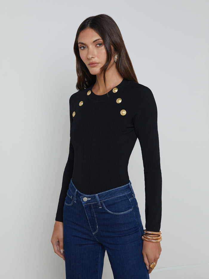 L'agence Pull Gretchen Black/Gold