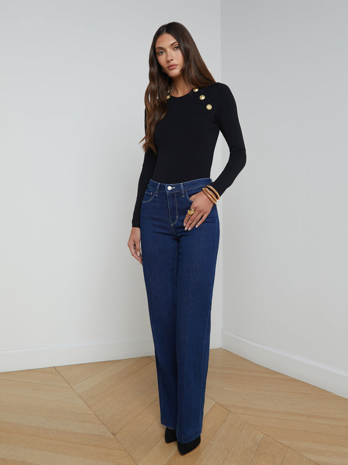 l'agence Pull Gretchen Black/Gold