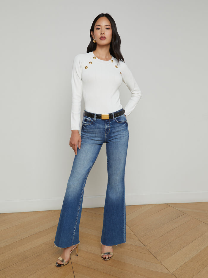 L'agence Pull Gretchen White/Gold