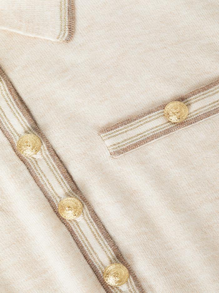L'agence Pull Masaki Parchment/Cappuccino Gold