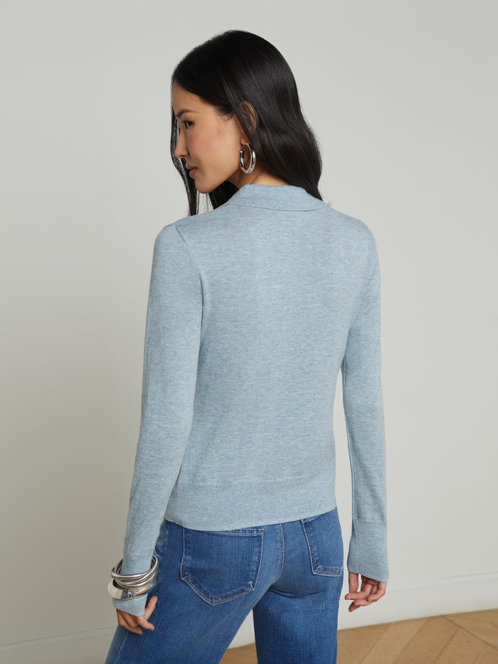 L'agence Pull Sterling Blue Haze/Nickel