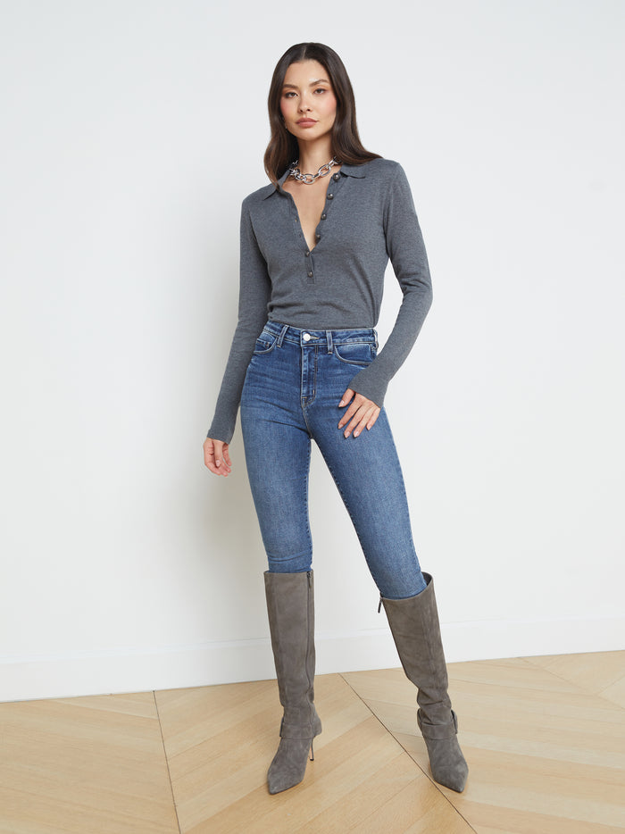 l'agence Pull Sterling Gris/Gris