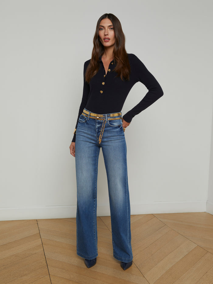 L'agence Pull Sterling Midnight/Gold Rose