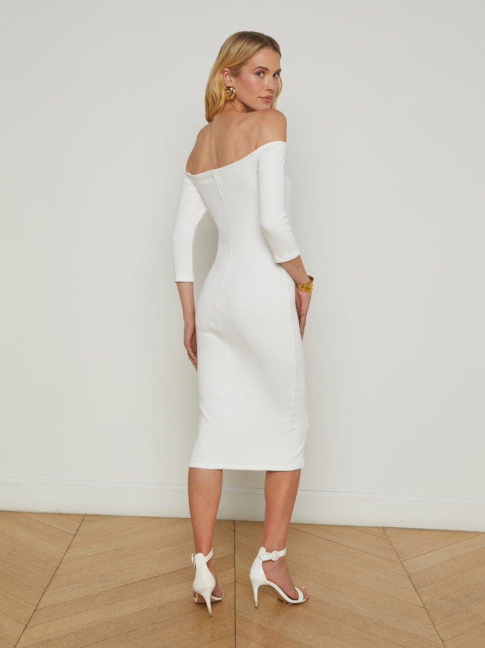 L'agence Robe à épaules Dénudées Zolita White
