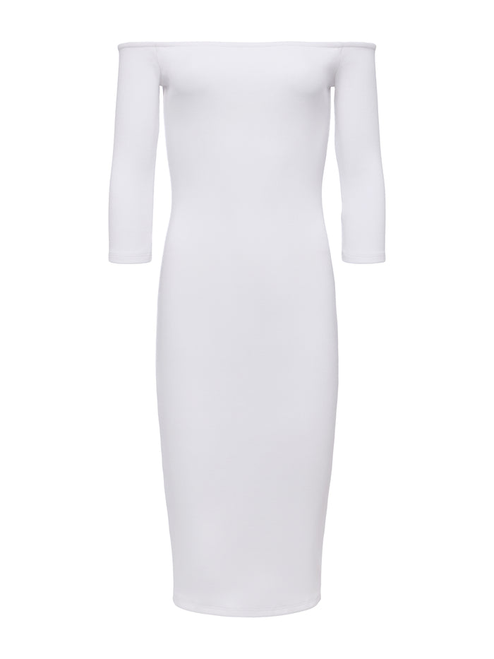 L'agence Robe à épaules Dénudées Zolita White