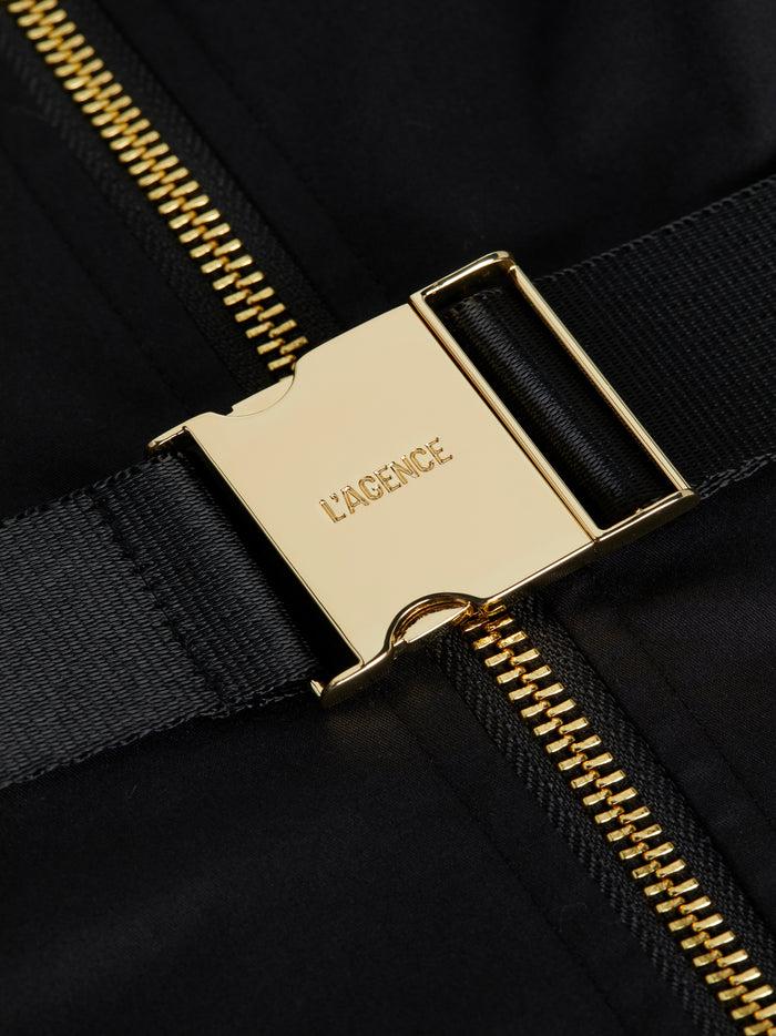 l'agence Robe chemise en popeline Kylo Black