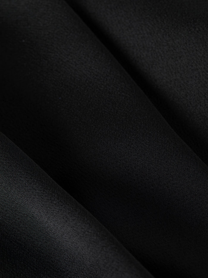 L'agence Robe Courte En Satin Bruna Black