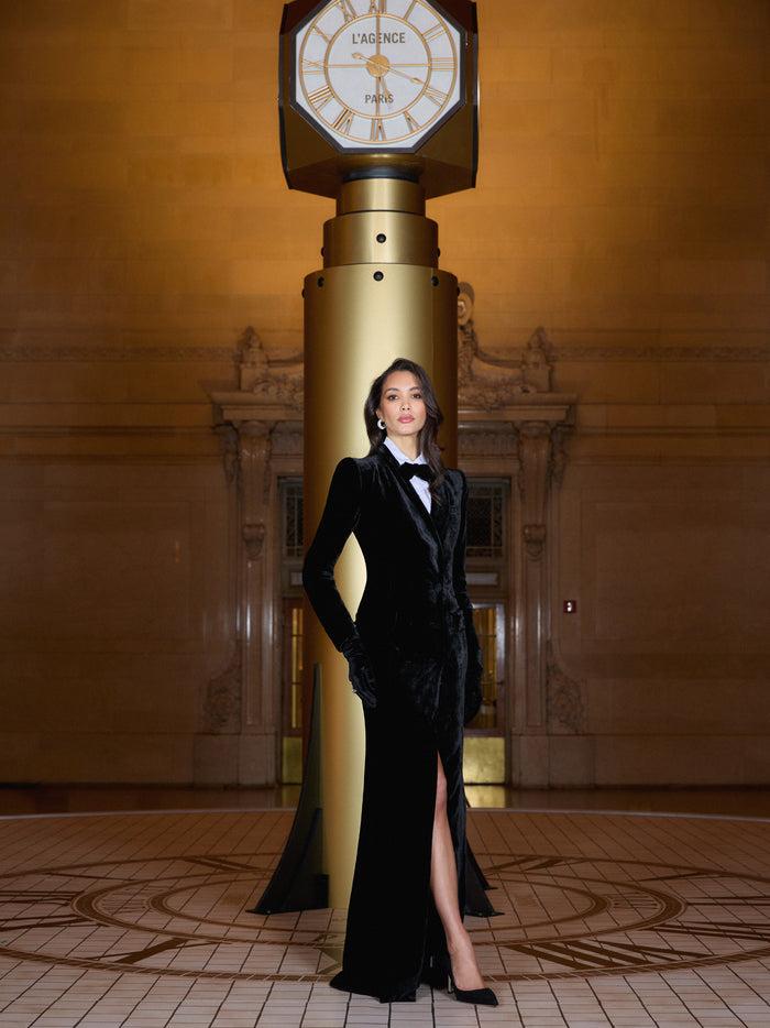 l'agence Robe de smoking Stormi Black