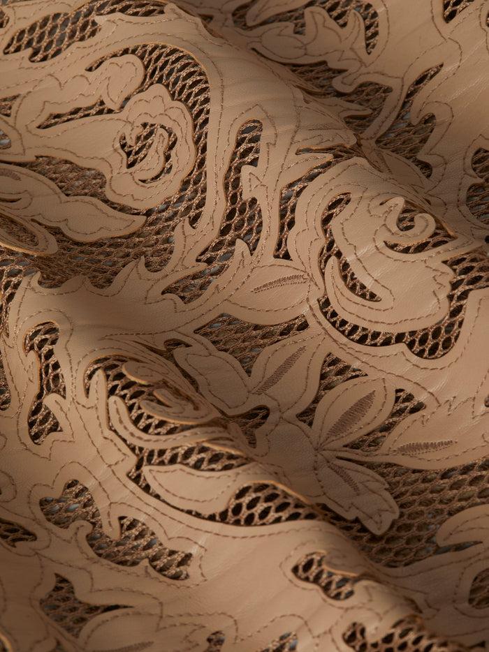 L'agence Robe En Cuir Vegan Kazuko Cappuccino