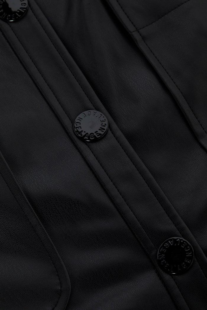 L'agence Robe En Cuir Vegan Ronin Black