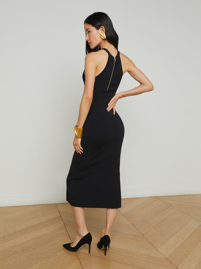 L'agence Robe En Maille Kimi Black