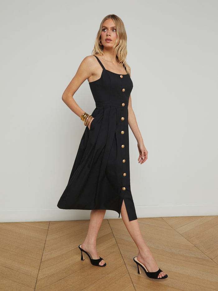 l'agence Robe en popeline Esmeralda Black