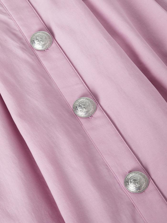 L'agence Robe En Popeline Esmeralda Mauve Mist