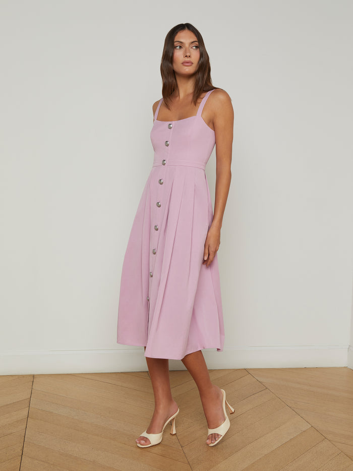 l'agence Robe en popeline Esmeralda Mauve Mist