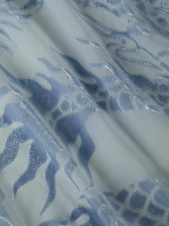 L'agence Robe En Velours Christine Blue Fog Dragon