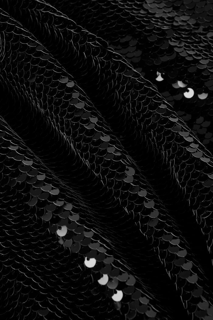 l'agence Robe longue à sequins Karma Black