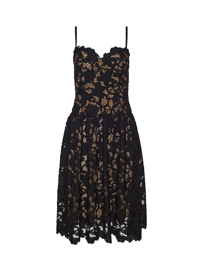 L'agence Robe Mi-longue Flyn Black