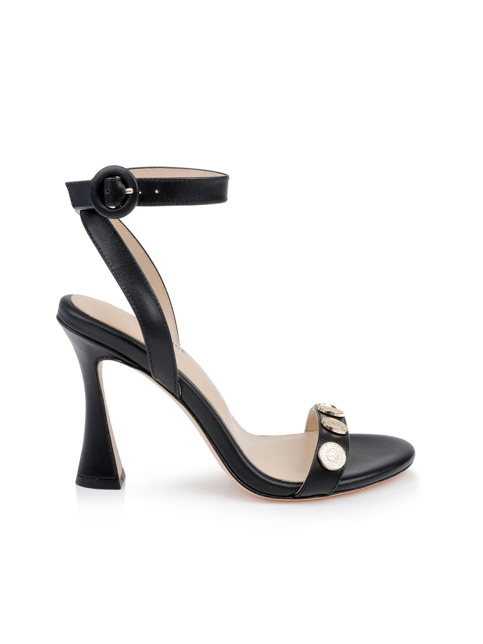 L'agence Sandales En Cuir Harriet Black Leather