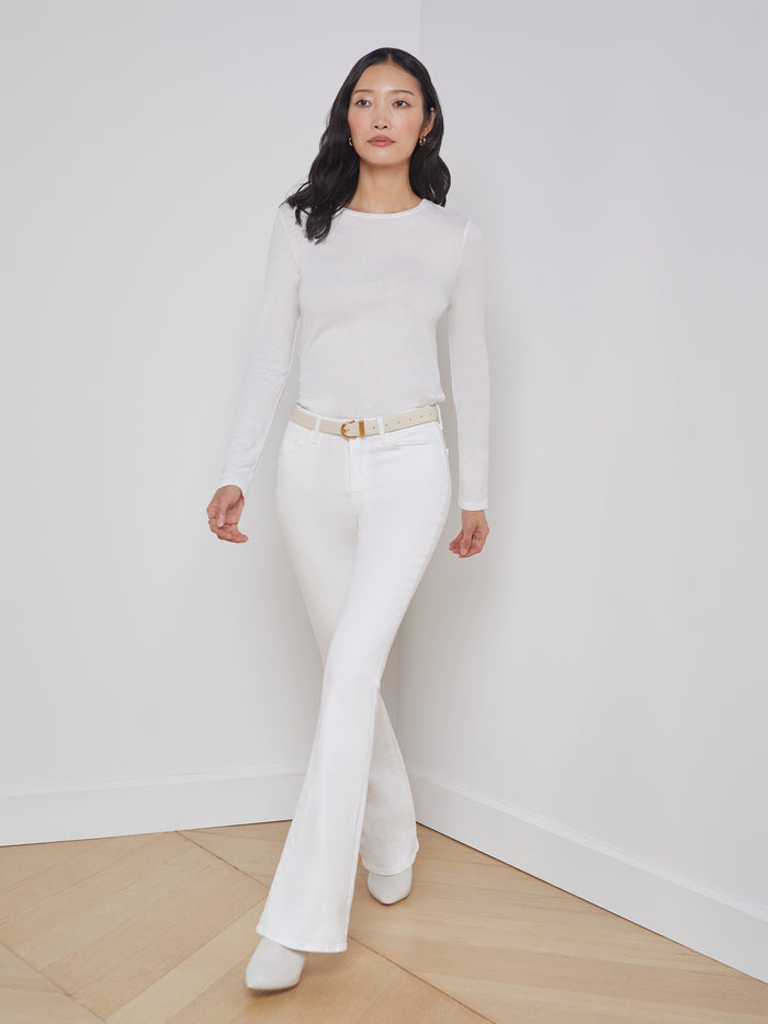 l'agence T-shirt à manches longues Tess Blanc