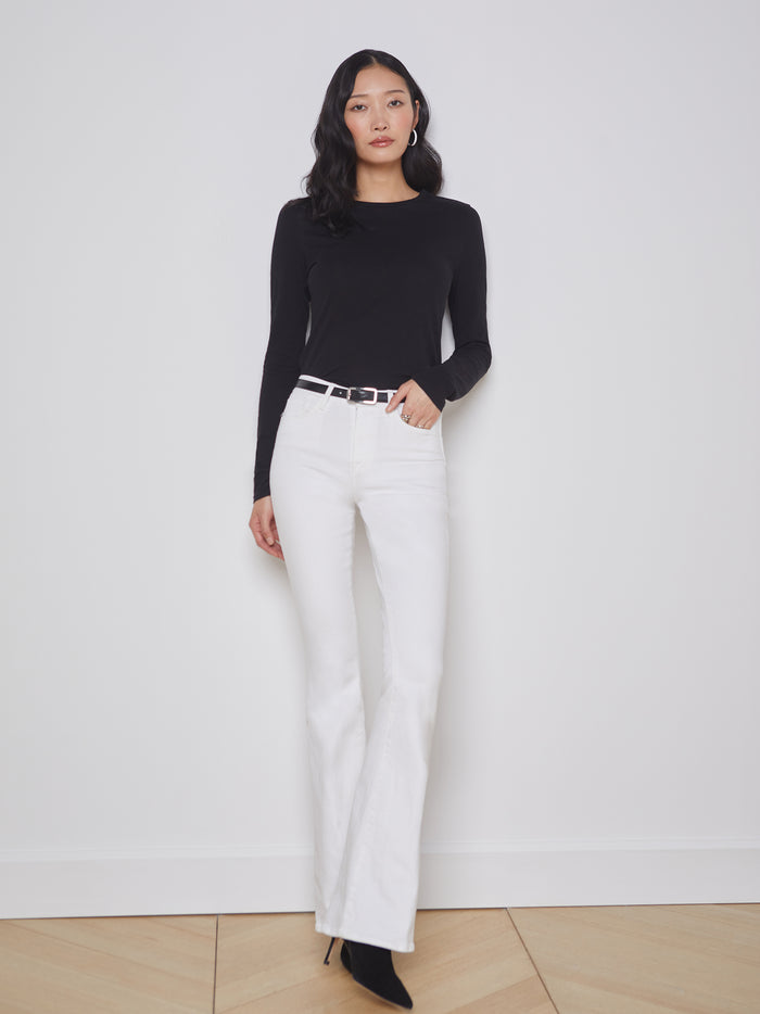 L'agence T-shirt à Manches Longues Tess Noir